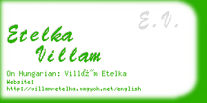 etelka villam business card